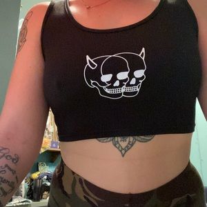Graphic Skull Tank NWT